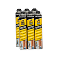 Bigrizy Guard Closed Cell Spray Foam Insulation - 32.8 oz Can, DIY Wide Polyurethane Expanding Sealant for Garage Door, Attic and Wall, Covers 120 Board Feet (6 Pack, Gun & Cleaner Not Included)